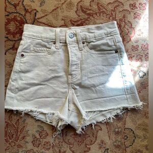 Old Navy Cream Denim Shorts